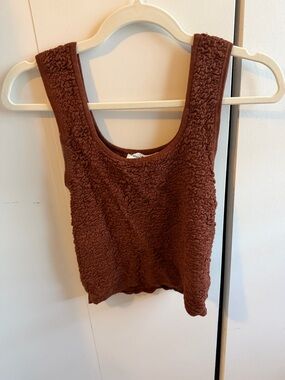 Textured Scoop Neck Tank Top
